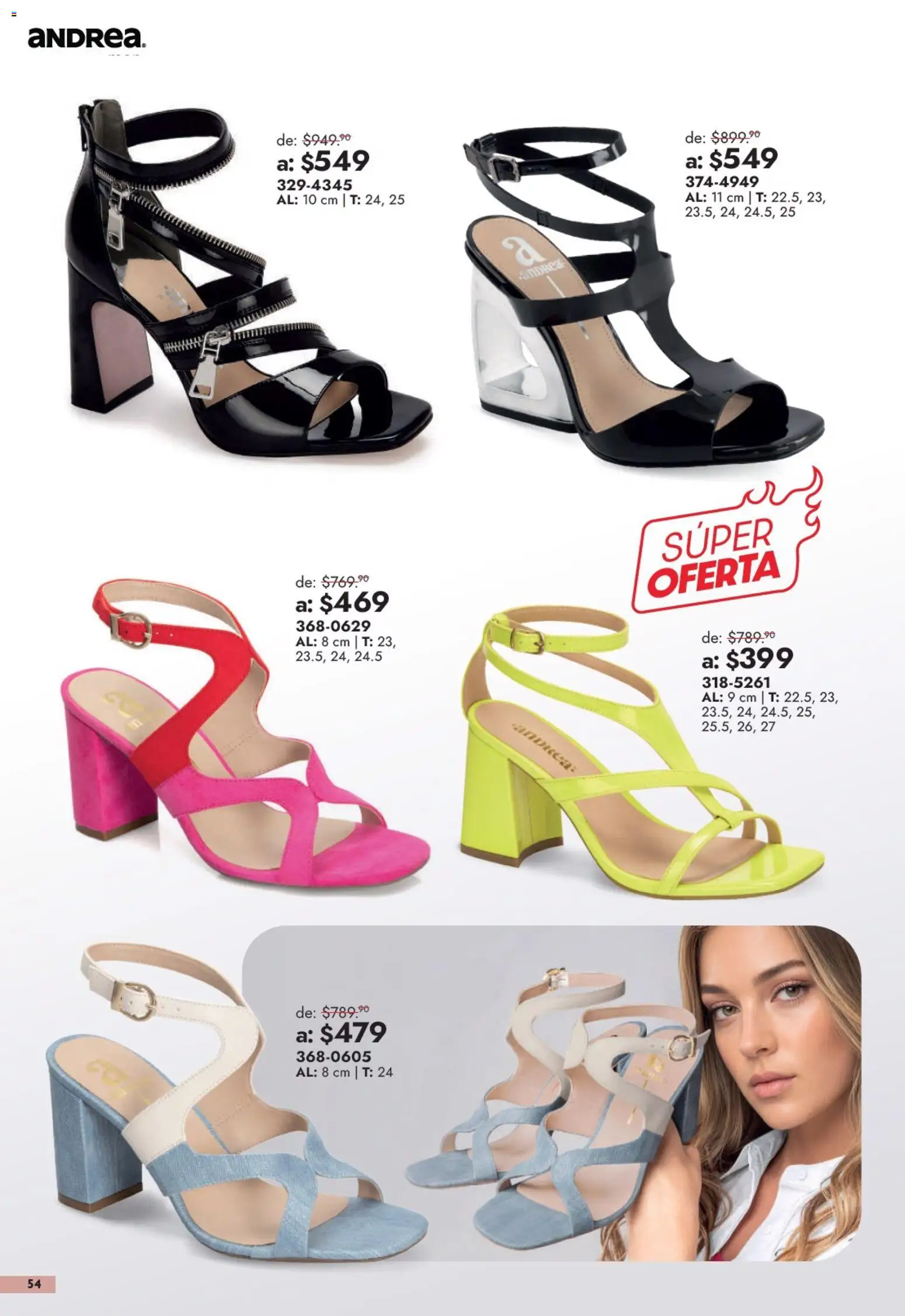 Vista previa las ofertas de la tienda Andrea - Andrea catálogo Outlet desde el 13/09/2026 