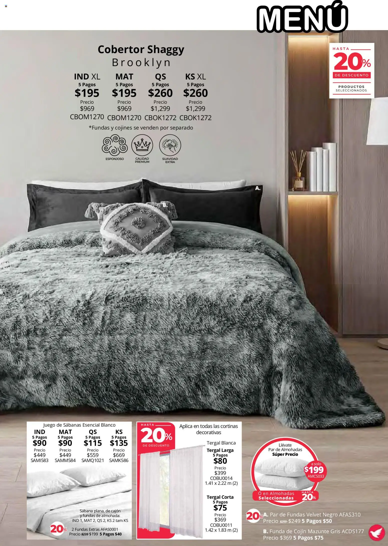 Vista previa las ofertas de la tienda Colchas Concord - Colchas Concord catálogo Colección Cobertor desde el 01/08/2026 