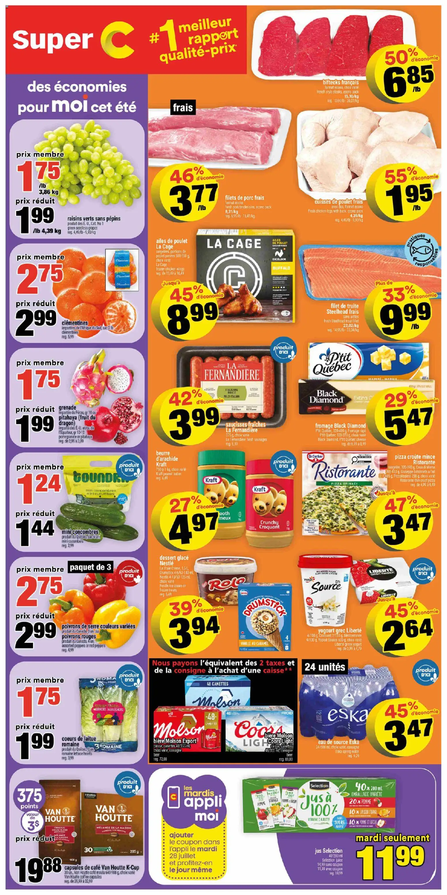 Preview of leaflet Super C weekly flyer / circulaire from shop Super C is valid from Jul 23, 2026