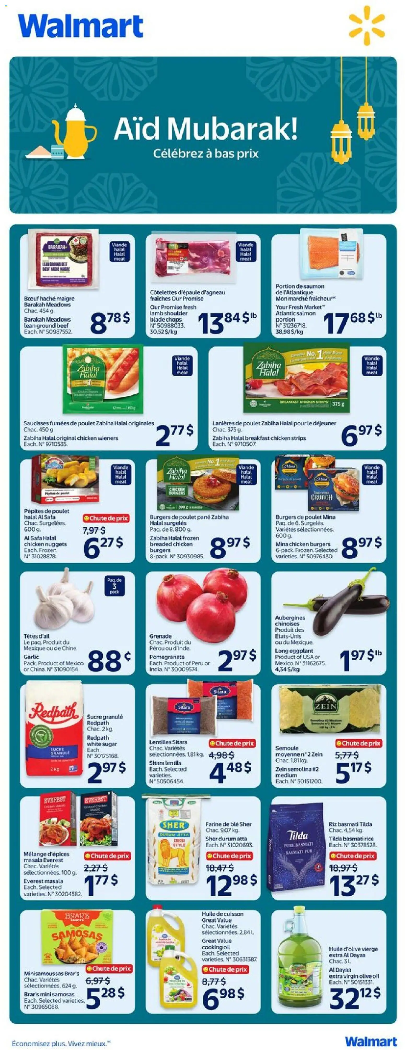 Preview of leaflet Walmart circulaire - Aïd Mubarak! from shop Walmart is valid from May 07, 2026