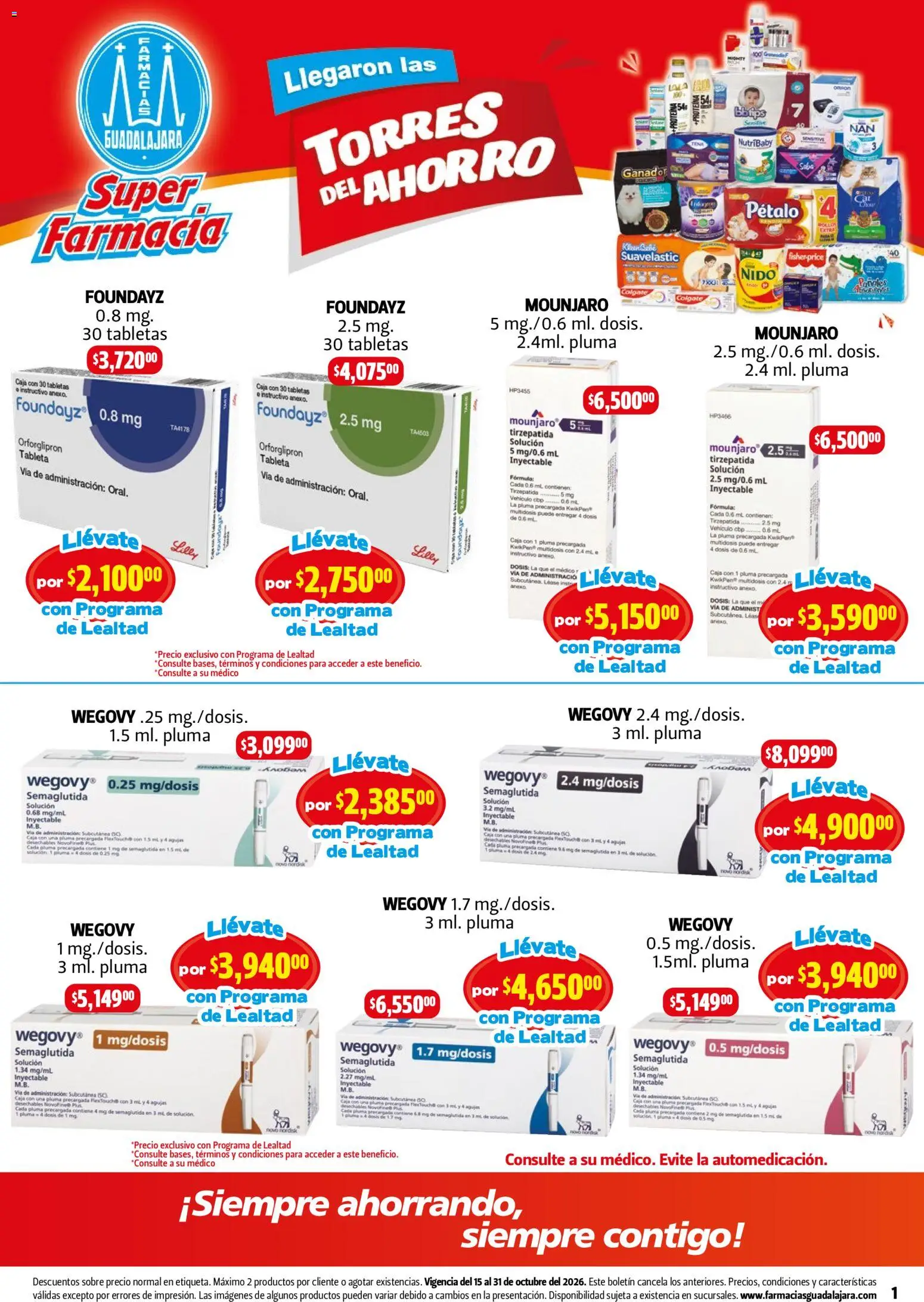 Vista previa las ofertas de la tienda Farmacia Guadalajara - Farmacia Guadalajara catálogo desde el 15/10/2026 