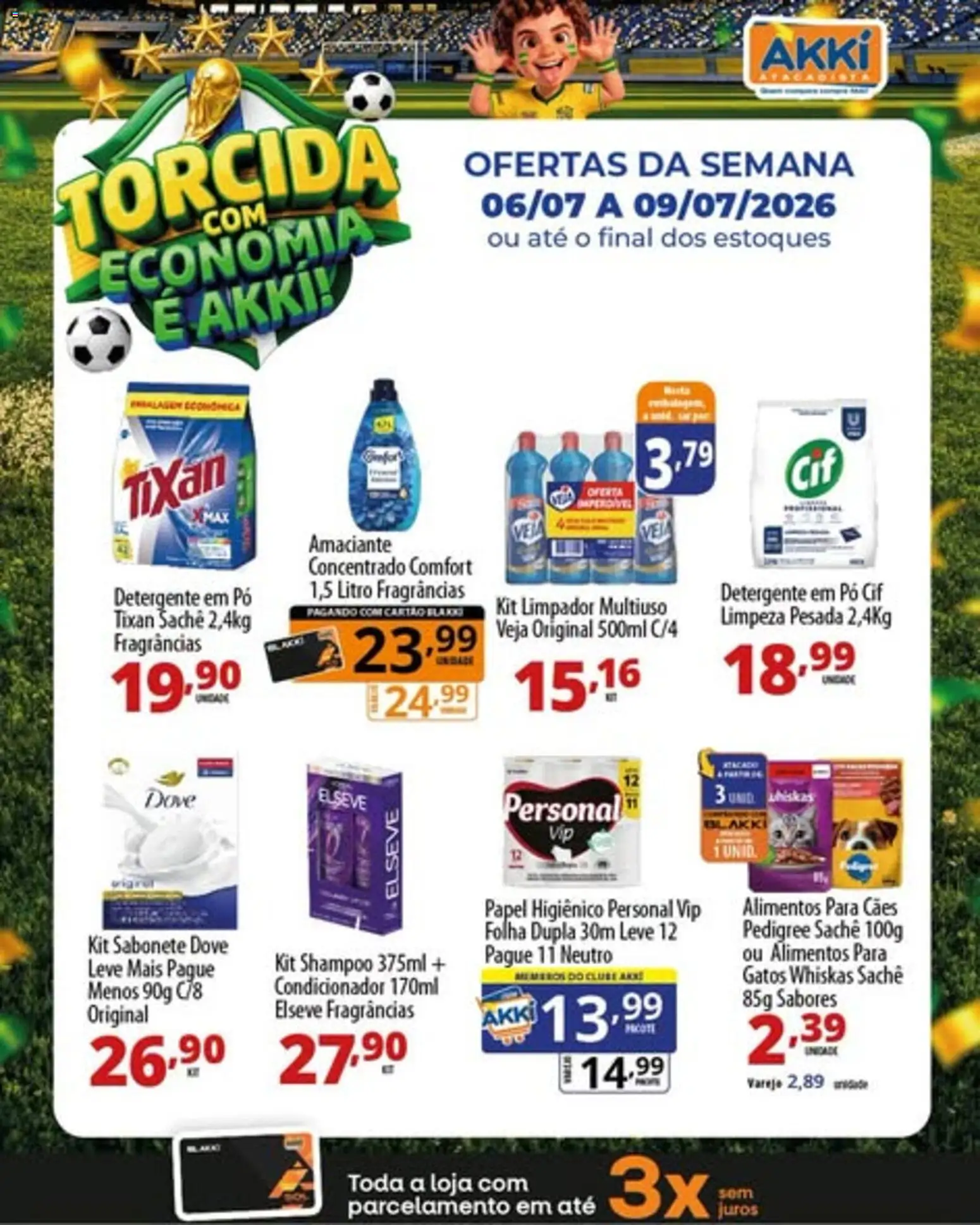 Pré-Visualização do folheto "Akki Atacadista - Ofertas da semana" da loja Akki Atacadista válido a partir de 06/07/2026