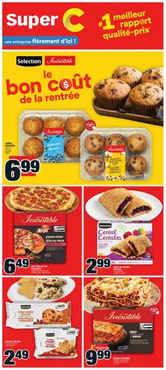 Preview of leaflet Super C circulaire - Le bon coût de la rentrée from shop Super C is valid from Sep 03, 2026