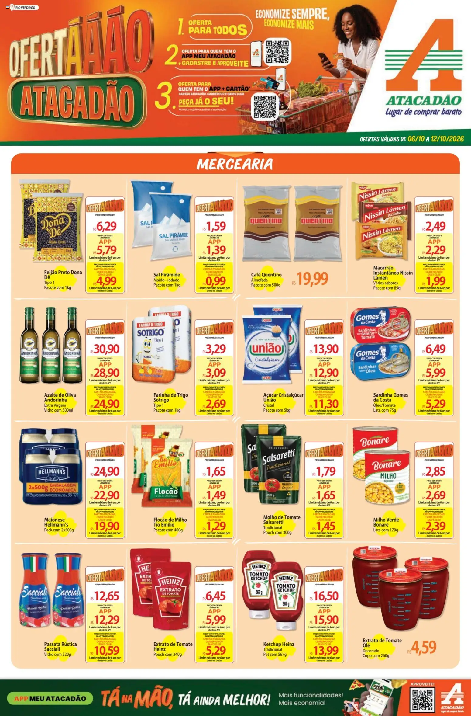 Pré-Visualização do folheto "Atacadão ofertas - GO" da loja Atacadão válido a partir de 06/10/2026