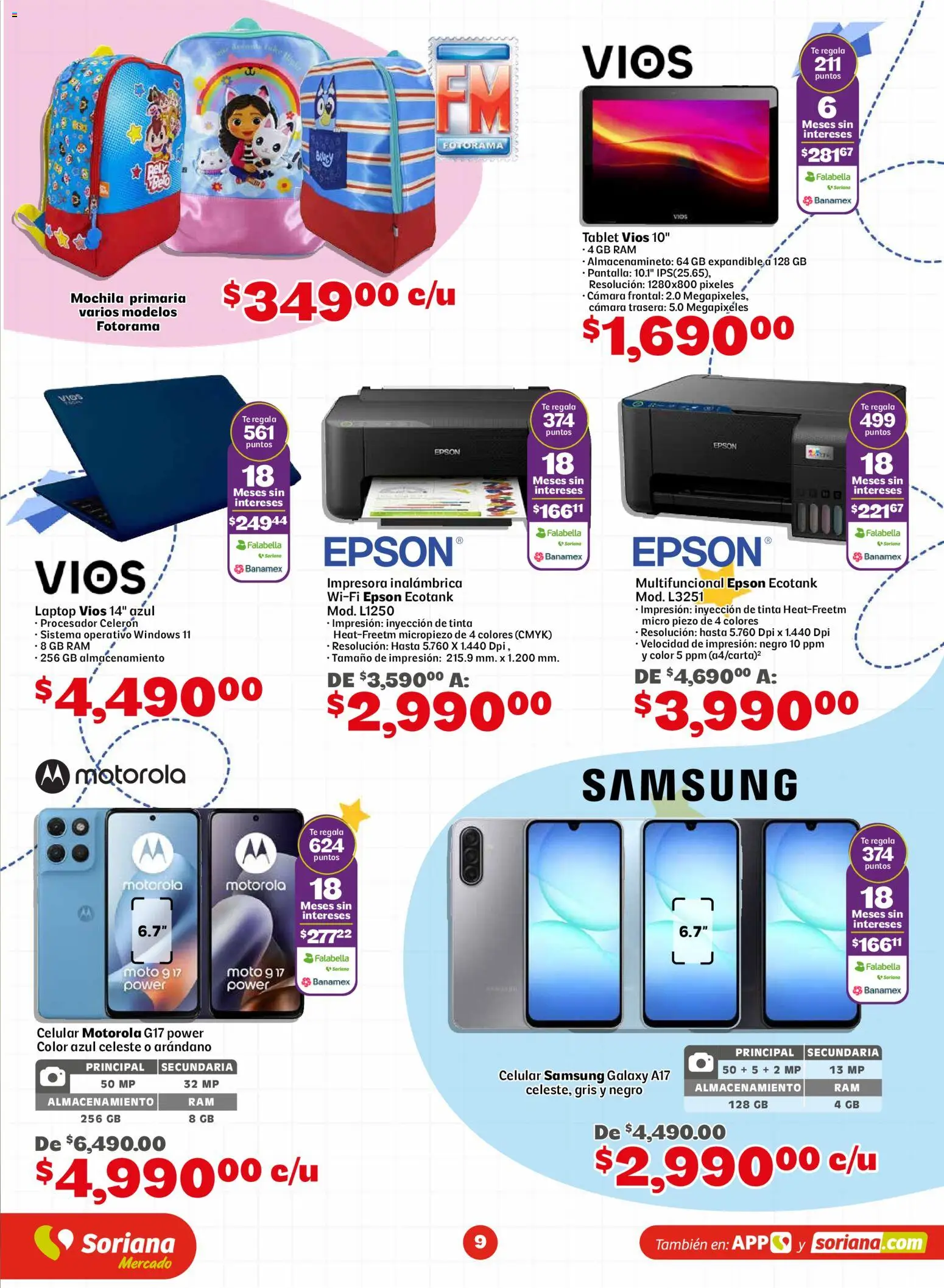 Vista previa las ofertas de la tienda Soriana - Soriana Más útiles más ahorro Mercado Nacional desde el 13/08/2026 