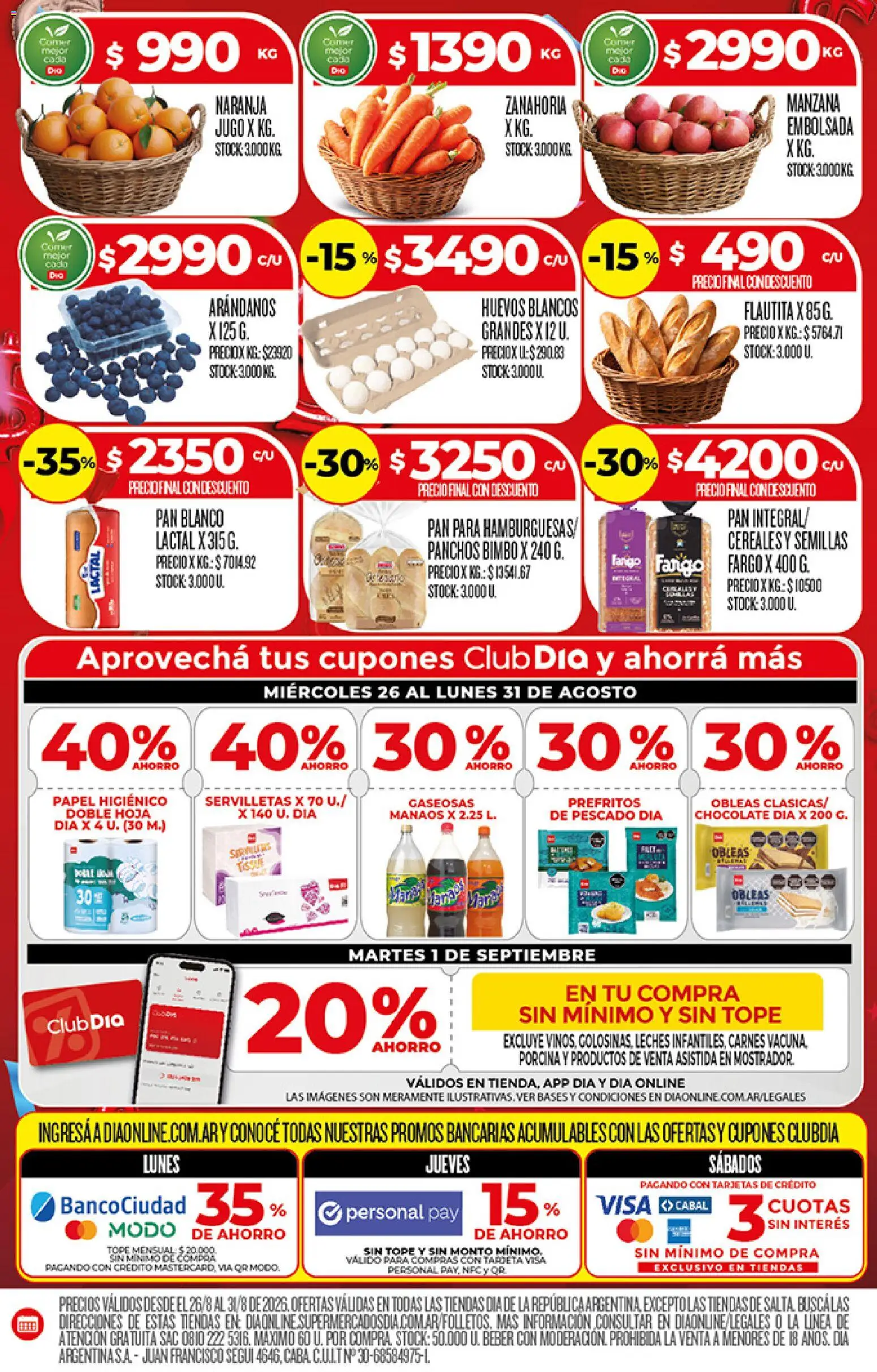 Vista previa del folleto de la tienda Dia válido desde el 26/08/2026 