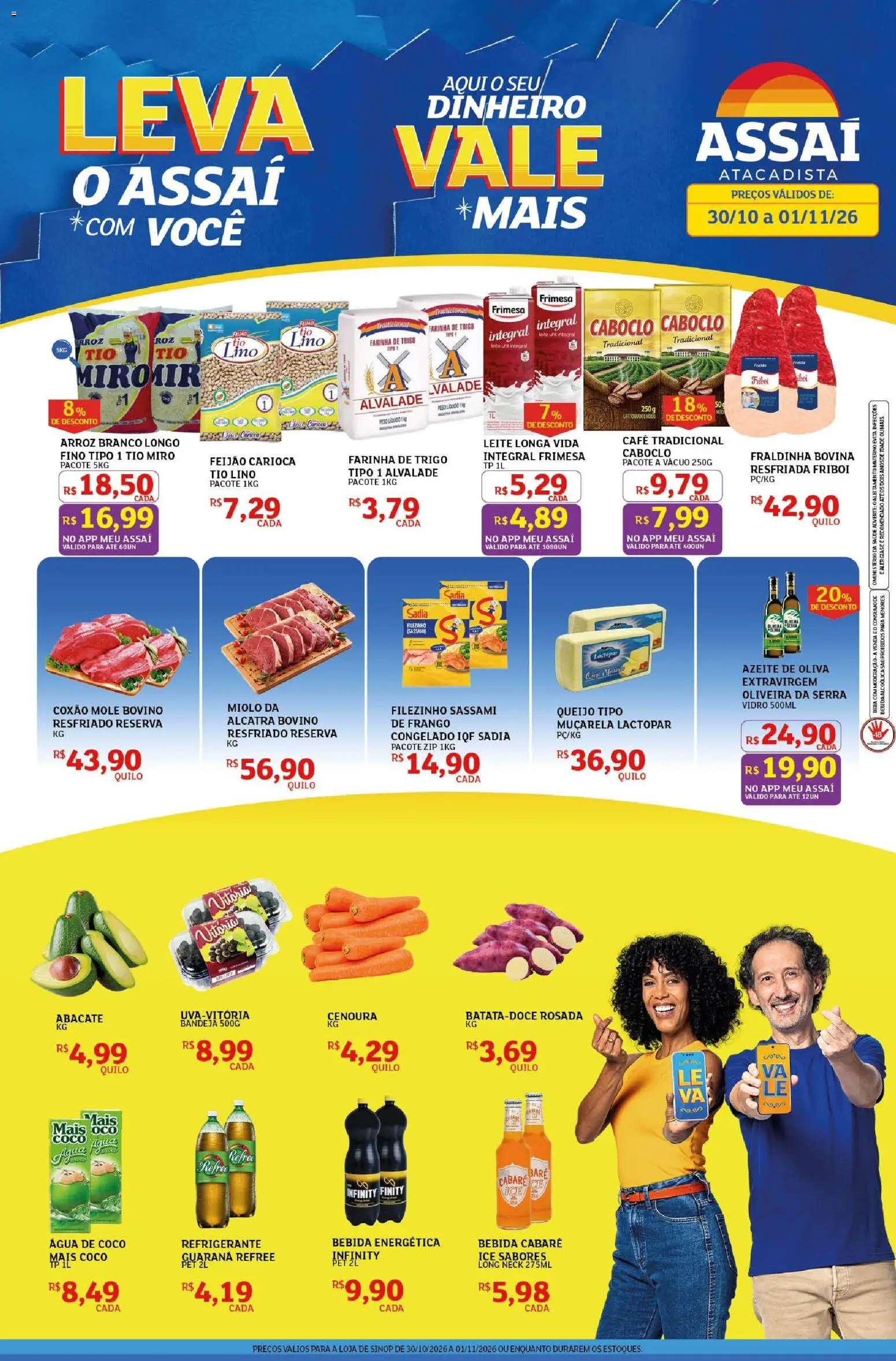 Pré-Visualização do folheto "Assaí Atacadista ofertas - MT" da loja Assaí Atacadista válido a partir de 30/10/2026