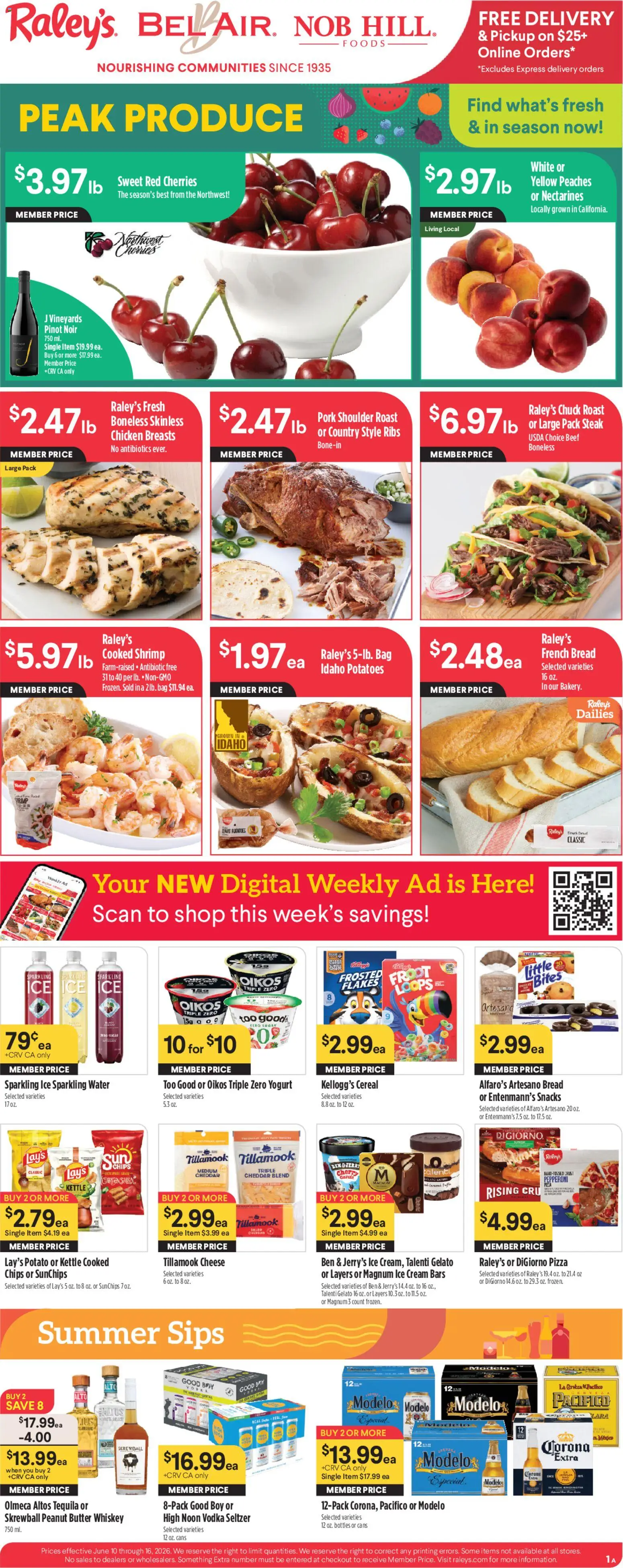 Ad Preview of Raley's Raley's Weekly Ad from 06/10/2026