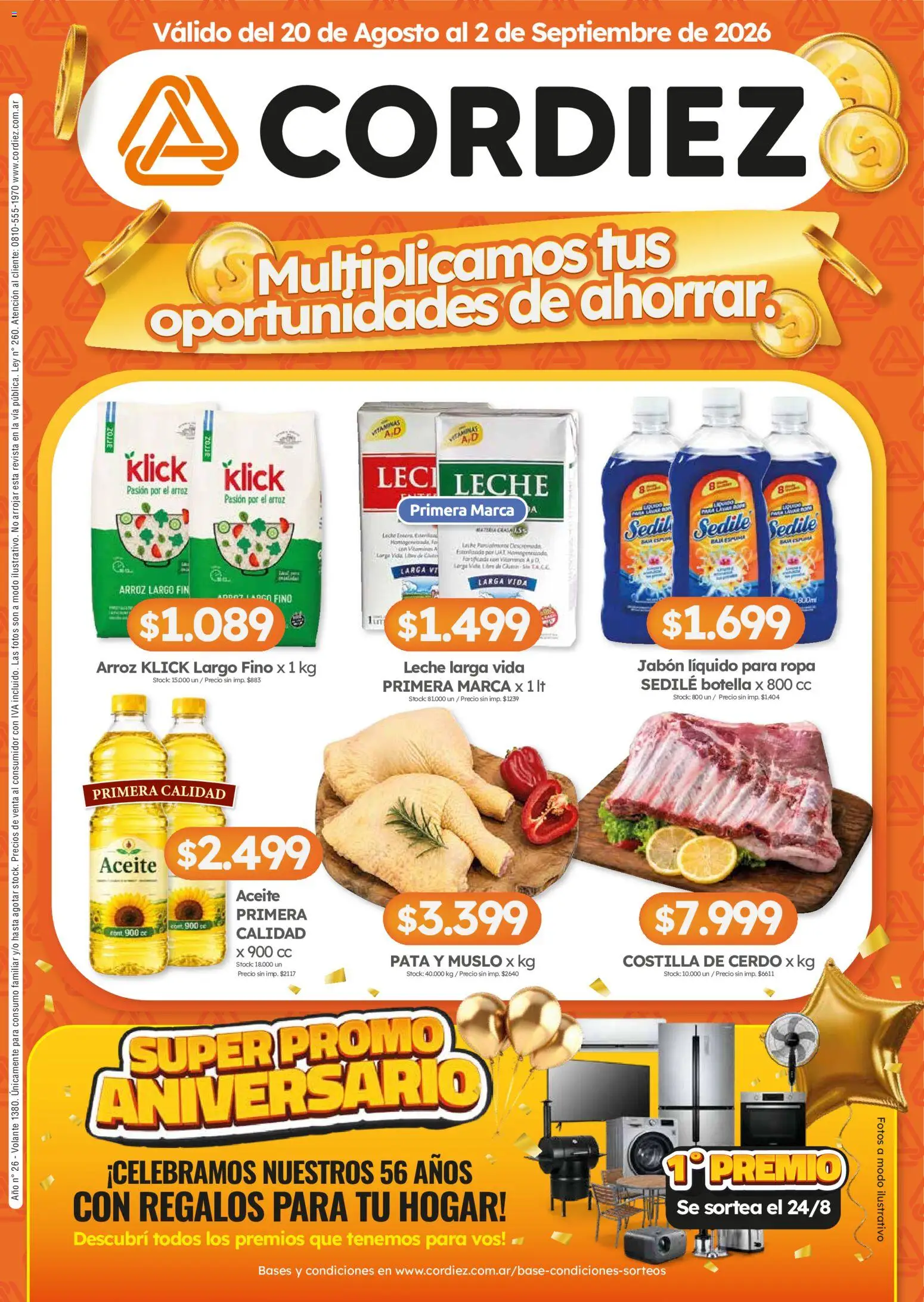 Vista previa del folleto de la tienda Cordiez válido desde el 20/08/2026 