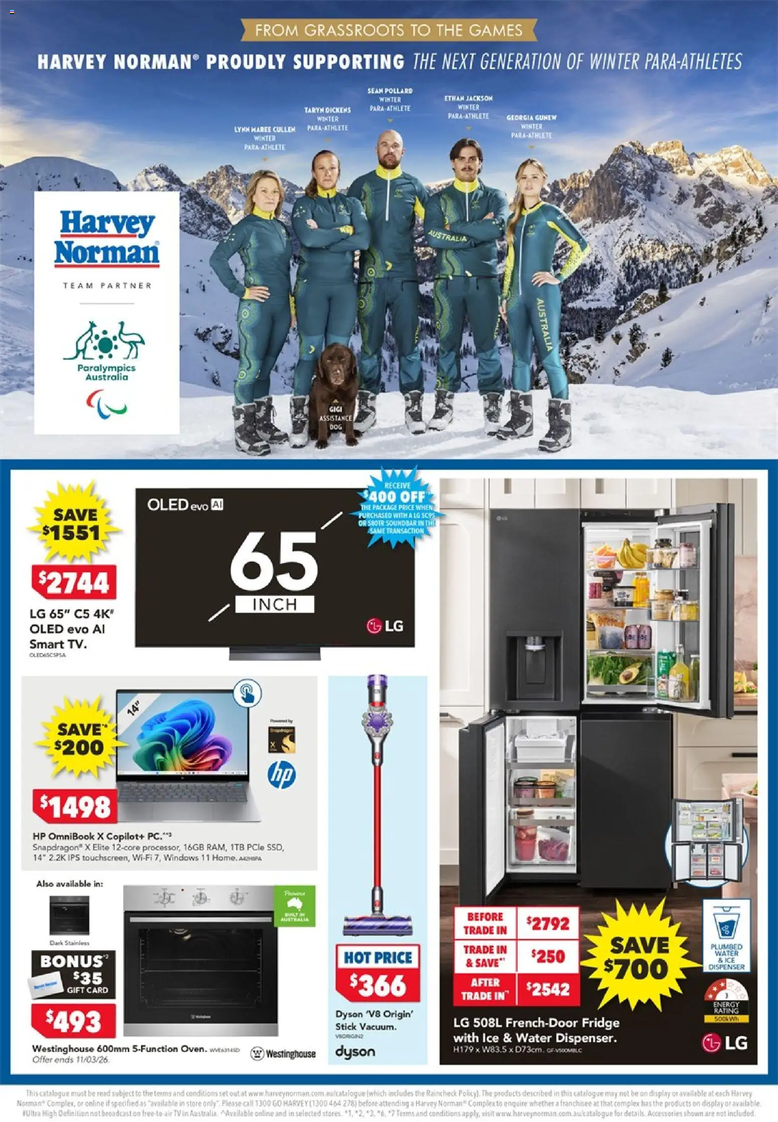 Preview of catalogue Harvey Norman catalogue from shop Harvey Norman valid 04/03/2026 - Soundbar, Water, Accessories, Ice, Pc, Fridge
