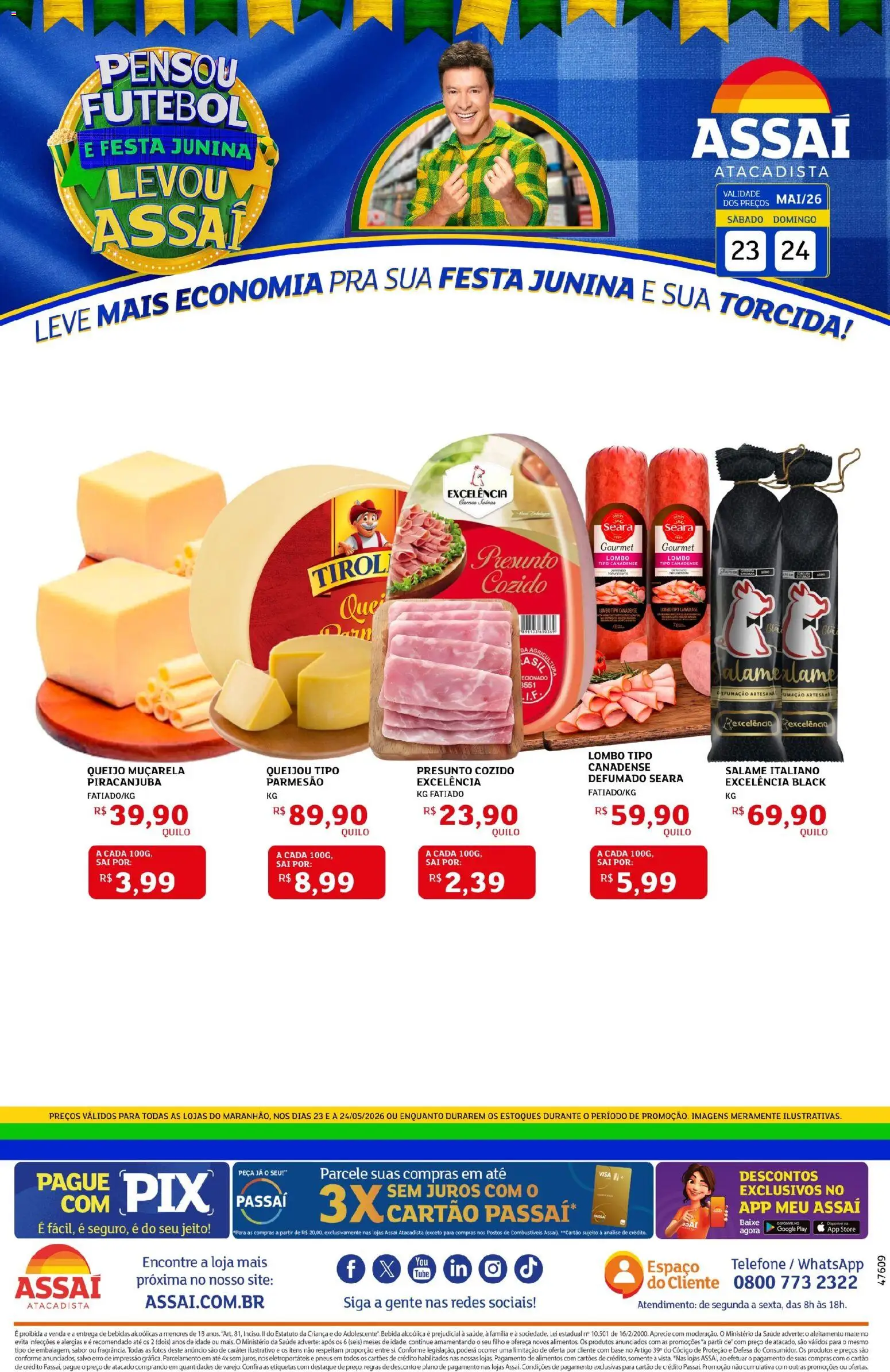 Pré-Visualização do folheto "Assaí Atacadista ofertas - MA" da loja Assaí Atacadista válido a partir de 23/05/2026