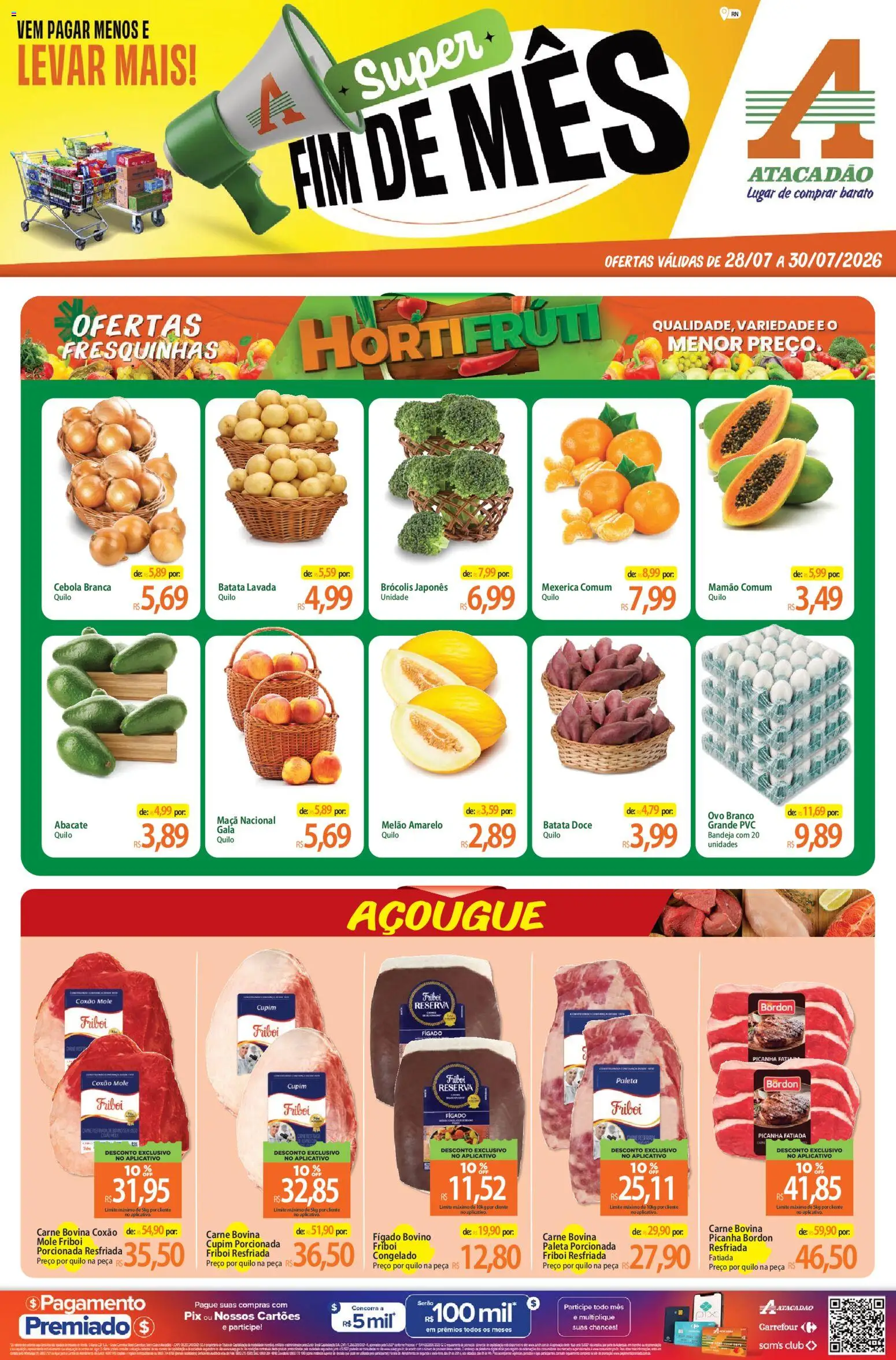 Pré-Visualização do folheto "Atacadão ofertas - RN" da loja Atacadão válido a partir de 28/07/2026