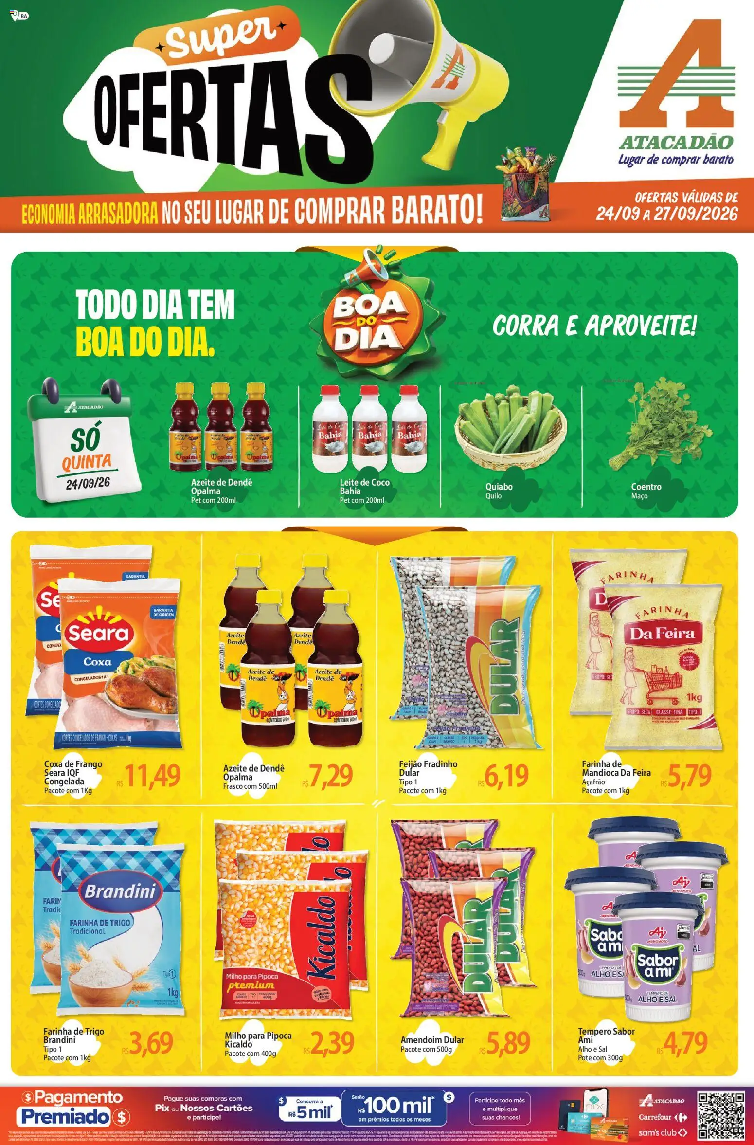 Pré-Visualização do folheto "Atacadão ofertas - BA" da loja Atacadão válido a partir de 24/09/2026