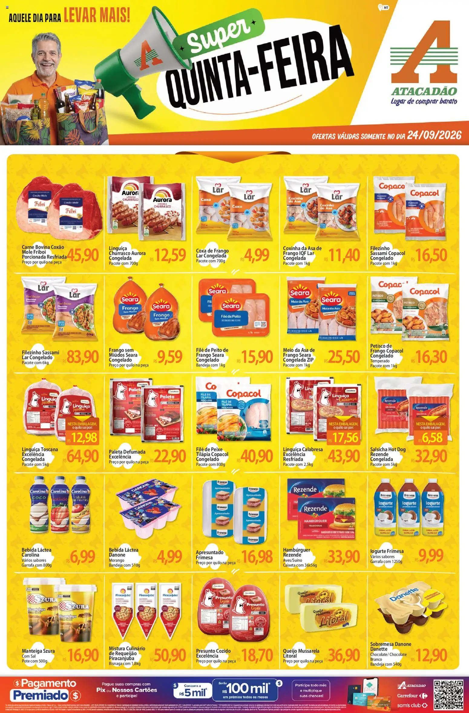 Pré-Visualização do folheto "Atacadão ofertas - MT" da loja Atacadão válido a partir de 24/09/2026