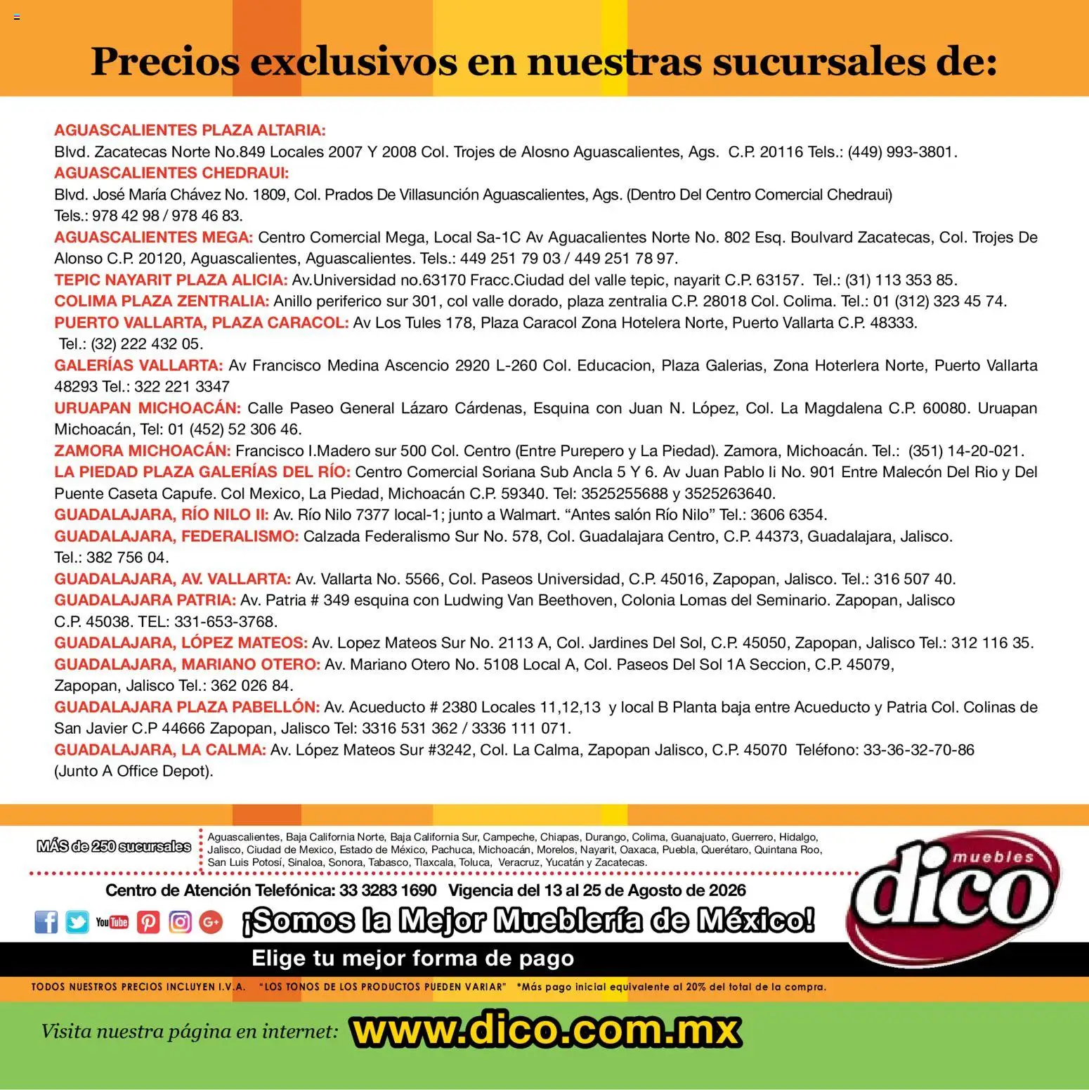 Vista previa las ofertas de la tienda Muebles Dico - Muebles Dico catálogo Expo Show desde el 13/08/2026 