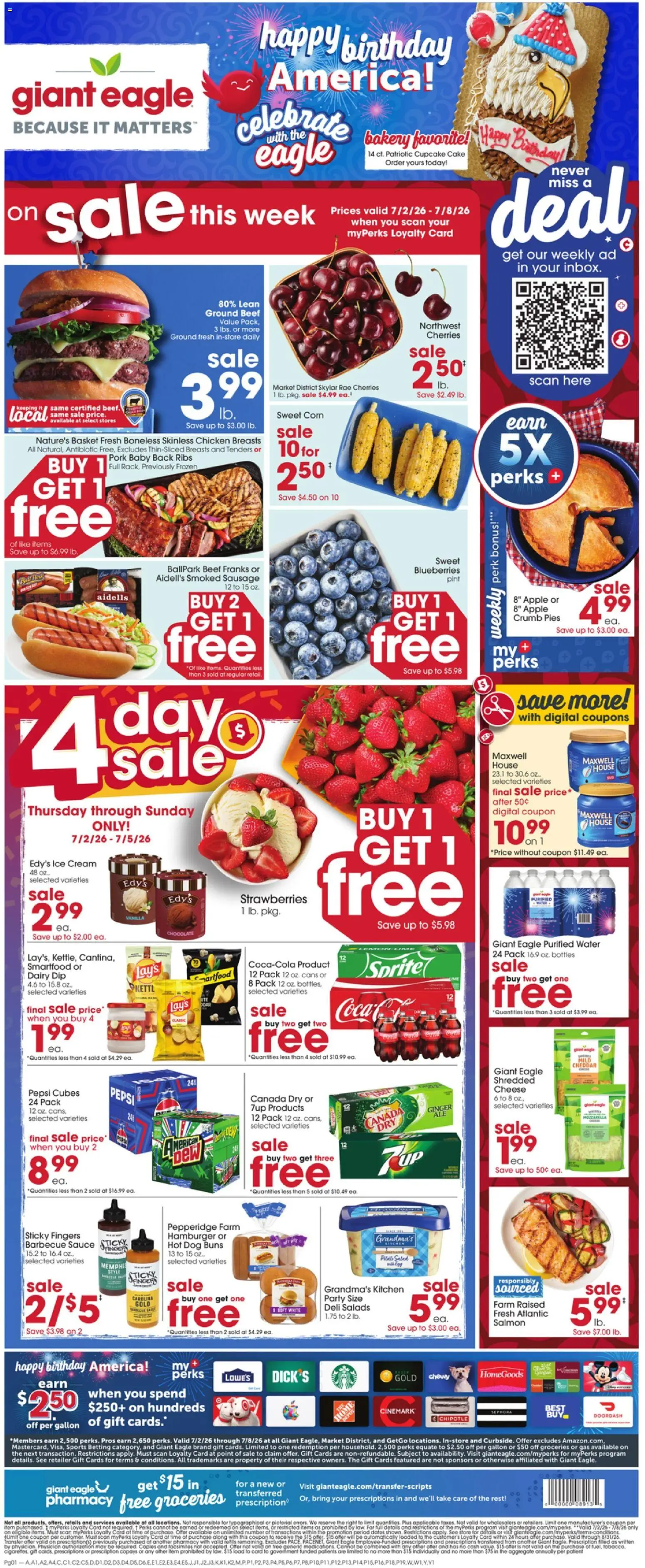 Ad Preview of Giant Eagle Giant Eagle Weekly Ad from 07/02/2026