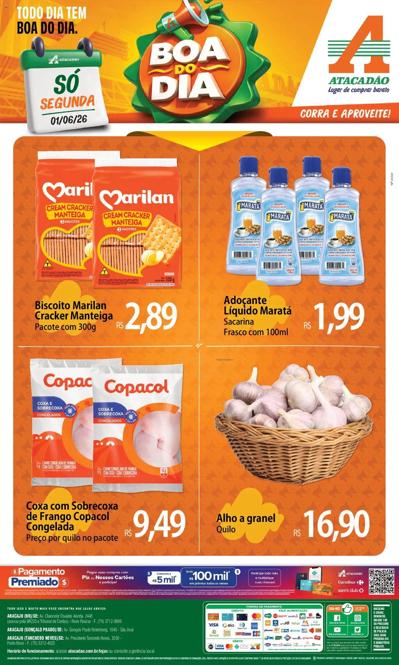 Pré-Visualização do folheto "Atacadão ofertas - SE" da loja Atacadão válido a partir de 01/06/2026