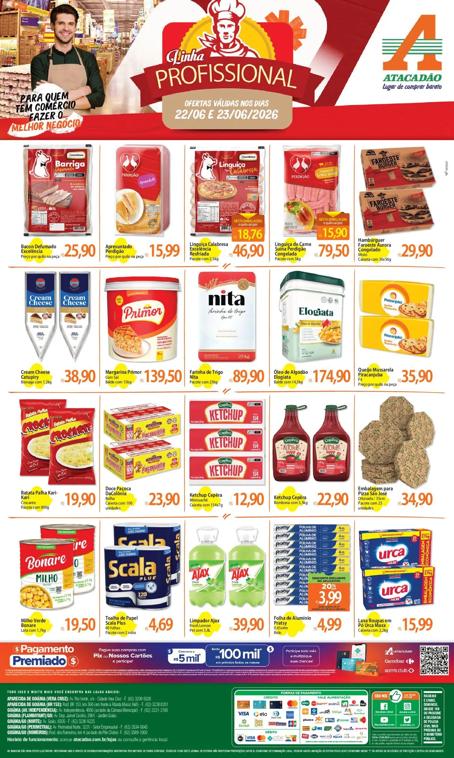 Pré-Visualização do folheto "Atacadão ofertas - GO" da loja Atacadão válido a partir de 22/06/2026