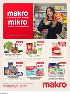 Vista previa del prospecto Makro catálogo del almacen Makro válida del 21/08/2026 al 27/08/2026