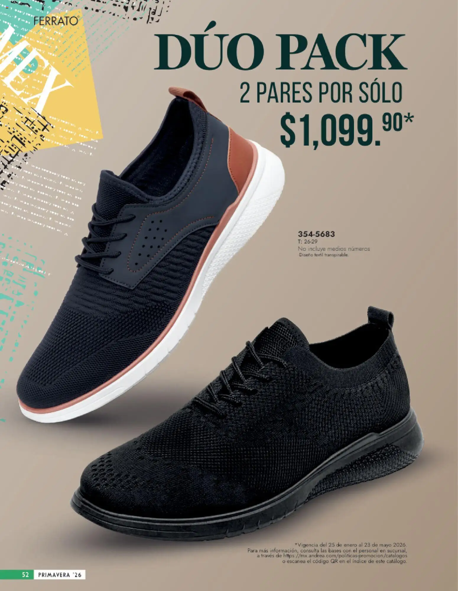 Vista previa las ofertas de la tienda Andrea - Catálogo Calzado Caballero desde el 25/01/2026 