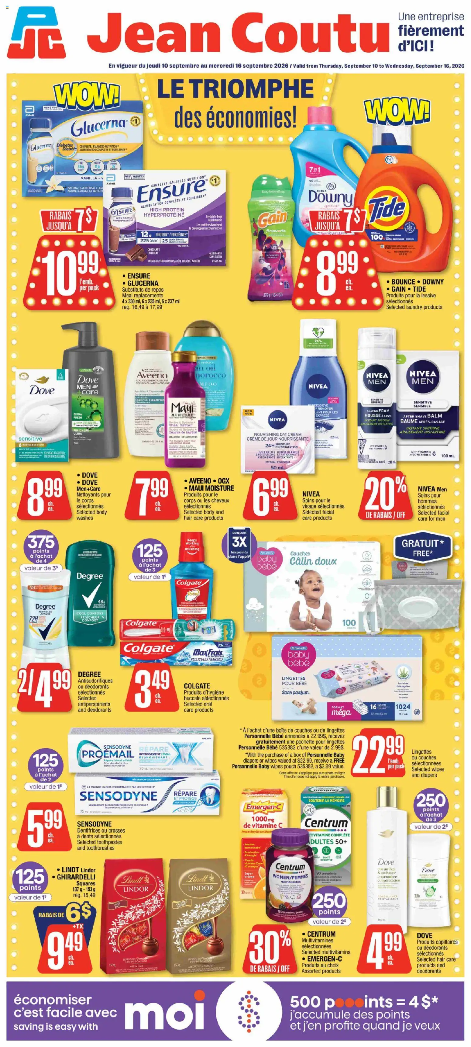 Preview of leaflet Jean Coutu circulaire from shop Jean Coutu is valid from Sep 10, 2026
