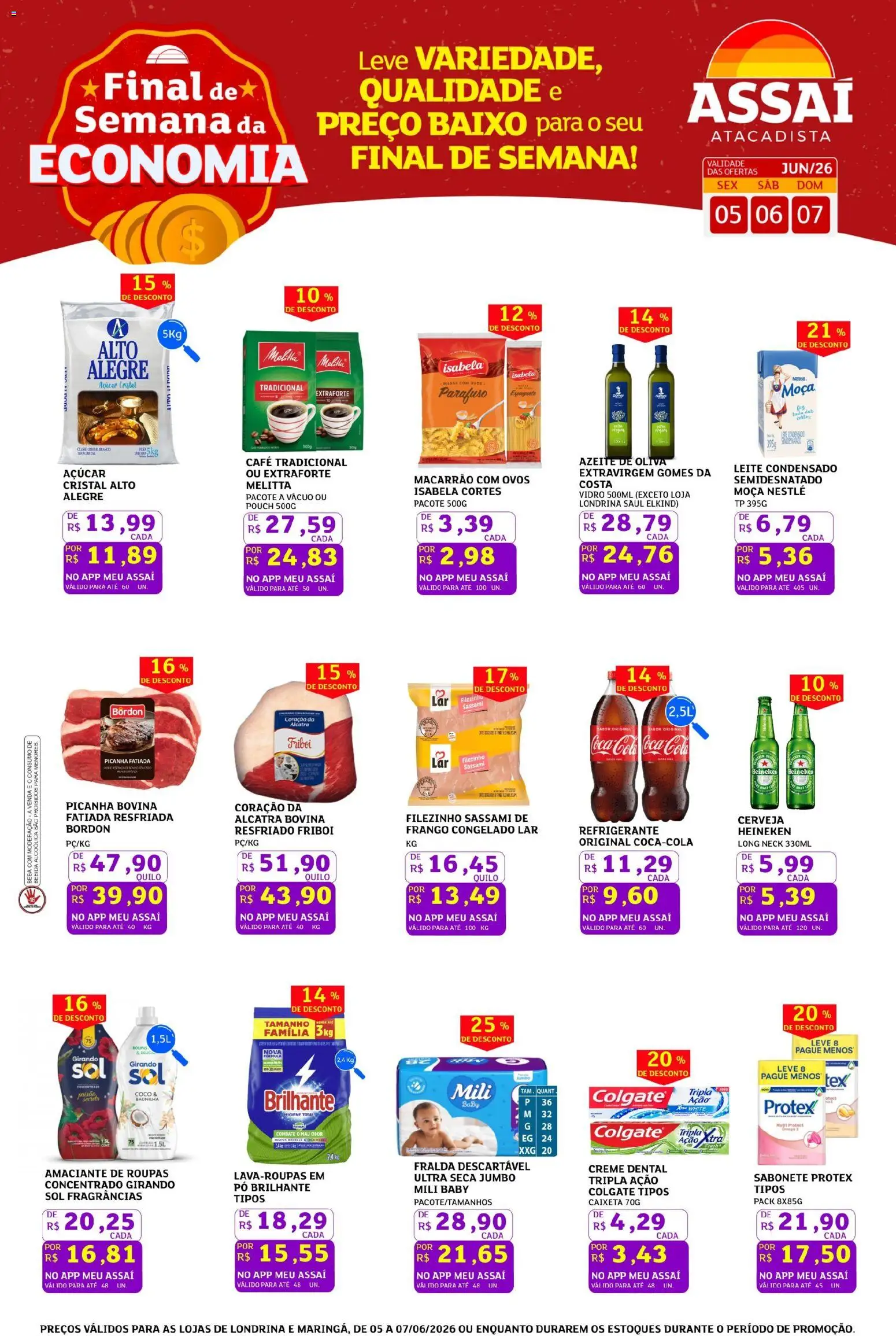 Pré-Visualização do folheto "Assaí Atacadista ofertas - PR" da loja Assaí Atacadista válido a partir de 05/06/2026