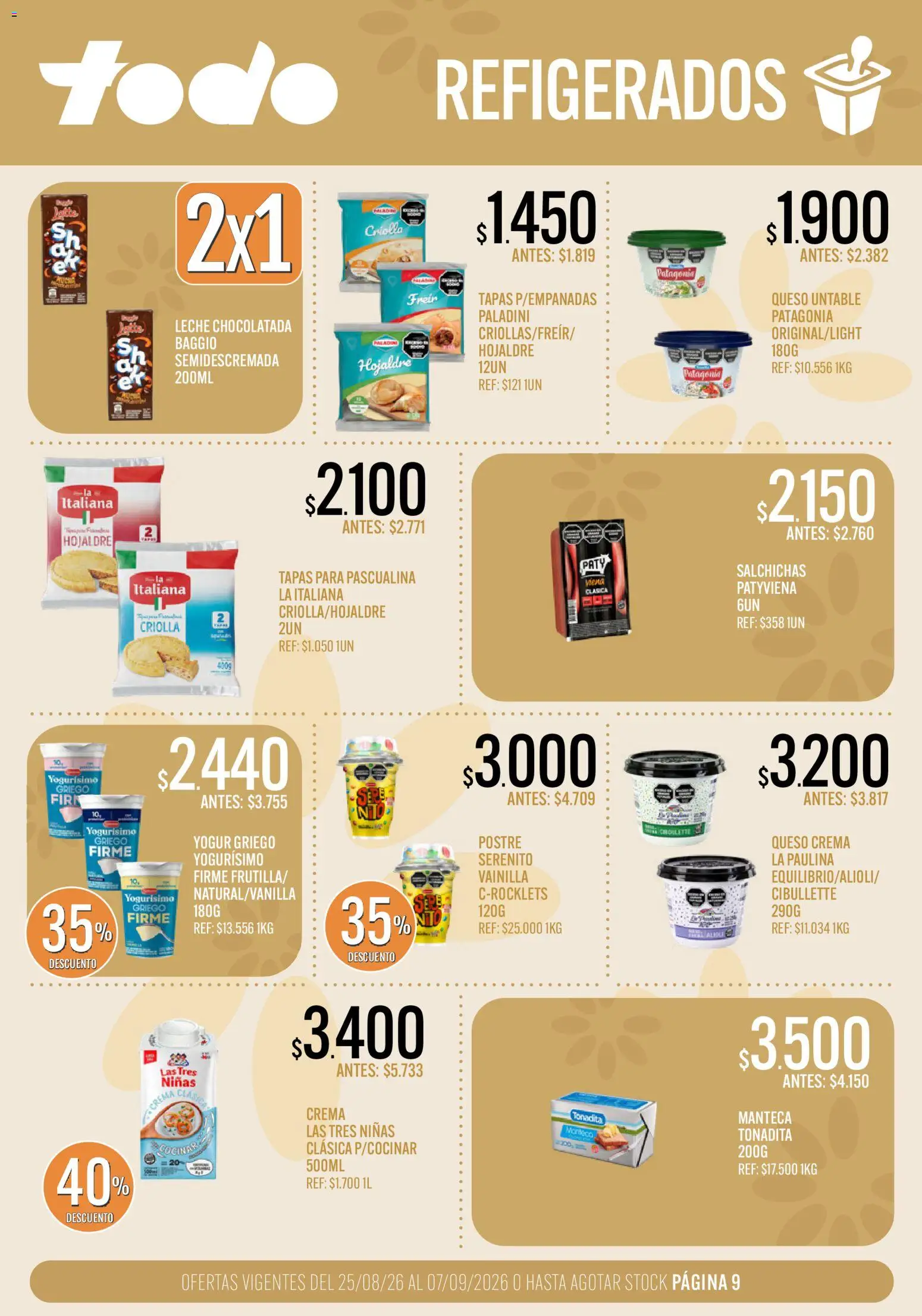 Vista previa del folleto de la tienda Supermercados TODO válido desde el 25/08/2026 