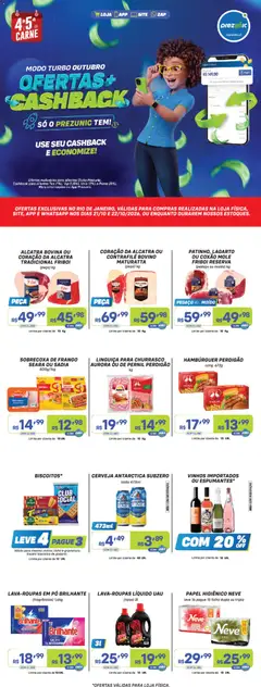 Pré-Visualização do folheto "Prezunic ofertas" da loja Prezunic válido a partir de 21/10/2026