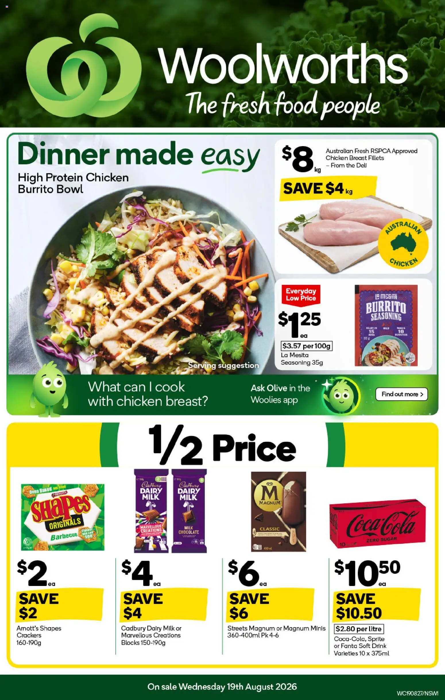 Preview of catalogue Woolworths catalogue from shop Woolworths valid 19/08/2026