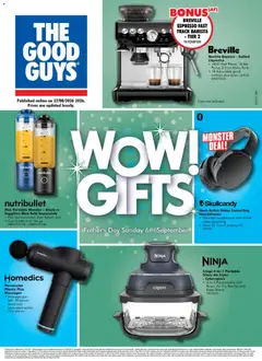 Preview of catalogue The Good Guys catalogue WOW GIFTS from shop The Good Guys valid 26/08/2026