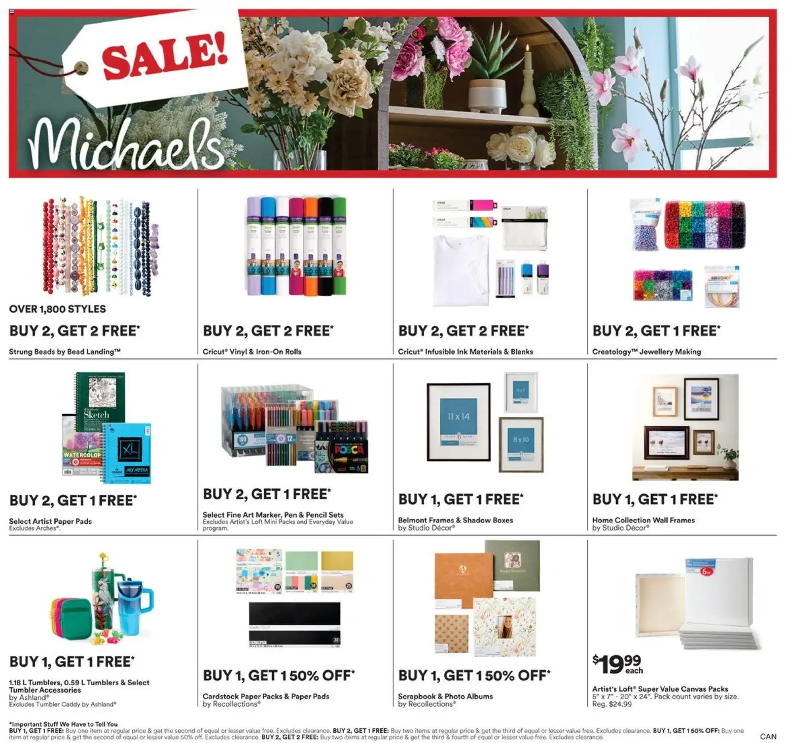 Preview of leaflet Michaels weekly flyer / circulaire from shop Michaels is valid from May 22, 2026