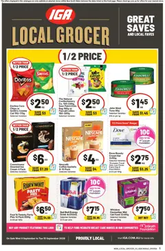 Preview of catalogue IGA catalogue Kambah from shop IGA valid 09/09/2026
