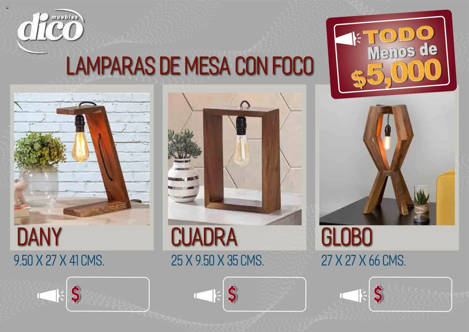 Vista previa las ofertas de la tienda Muebles Dico - Muebles Dico catálogo Todo menos de 5000 Pacifico desde el 09/04/2026 