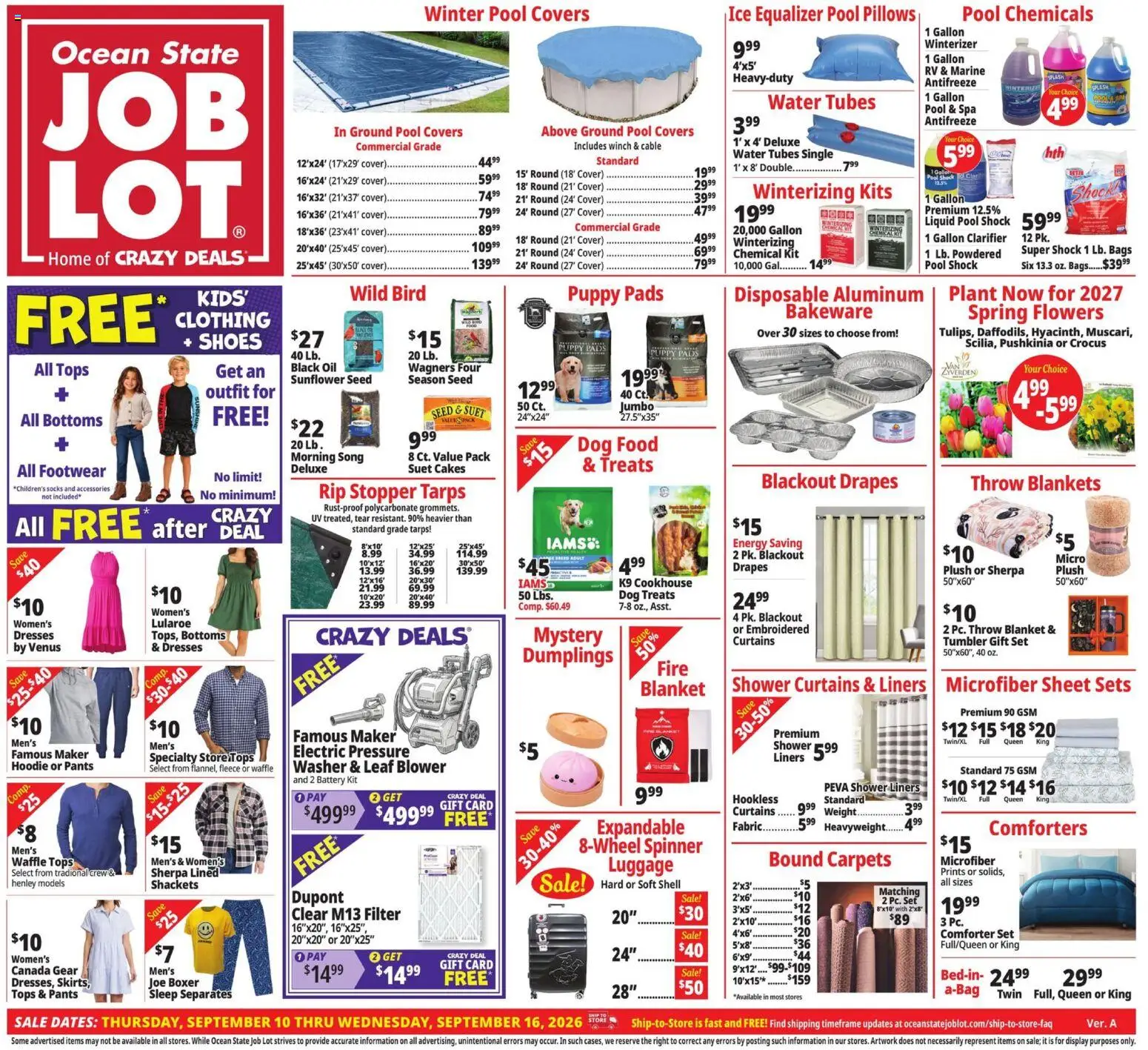Ad Preview of Ocean State Job Lot Ocean State Job Lot Weekly Ad from 09/10/2026