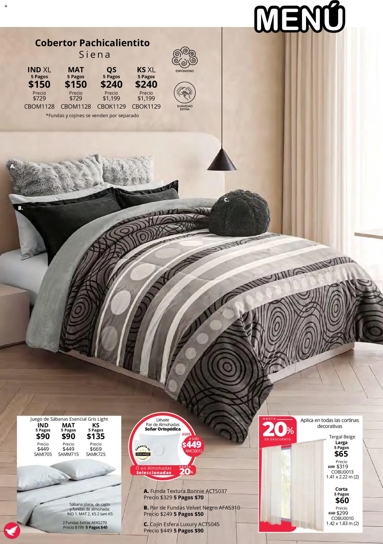 Vista previa las ofertas de la tienda Colchas Concord - Colchas Concord catálogo Colección Cobertor Calor de Hogar desde el 15/10/2026 