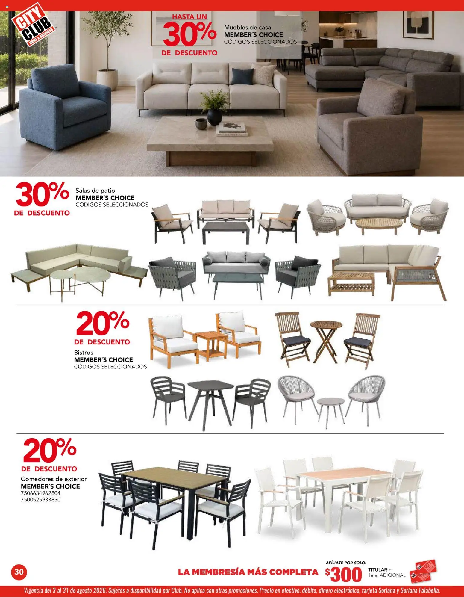 Vista previa las ofertas de la tienda City Club - City Club catálogo desde el 03/08/2026 