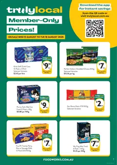 Preview of catalogue Foodworks Truly local from shop Foodworks valid 12/08/2026