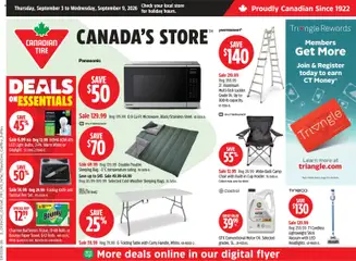 Preview of leaflet Canadian Tire weekly flyer from shop Canadian Tire is valid from Sep 03, 2026